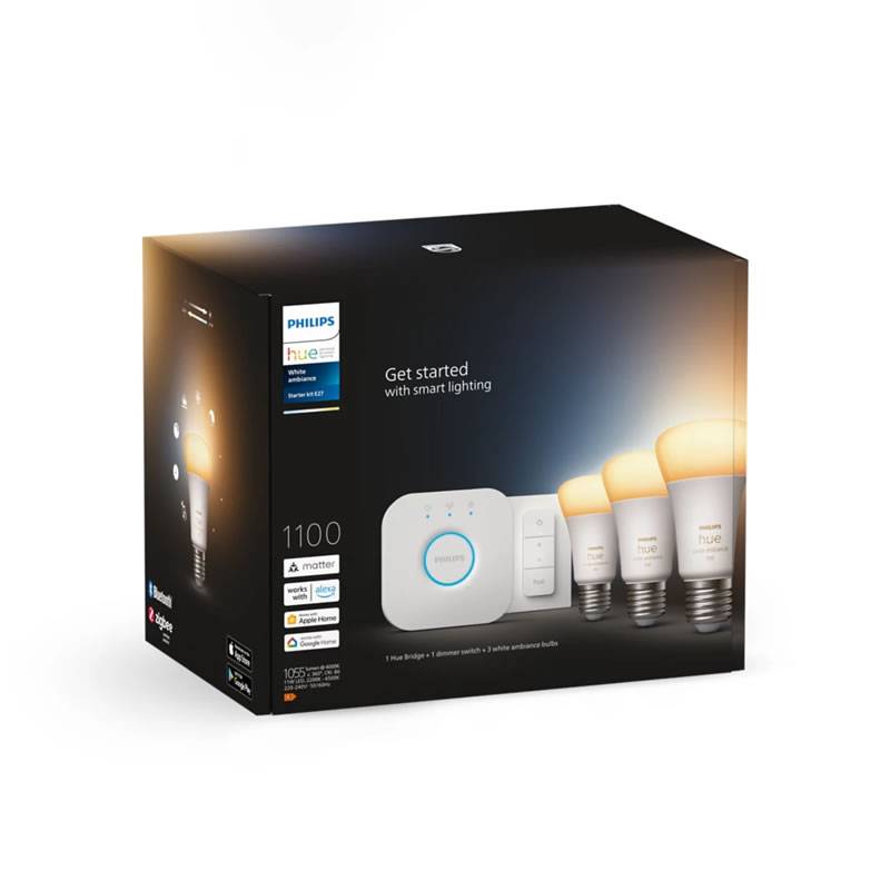 Philips Hue Pack bombillas LED Kit con mando a distancia (10 W