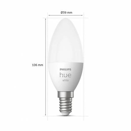 PHILIPS Hue Smart bulb LED Candle E14 5.5w 2700k