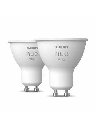 PHILIPS Pack 2 Hue Smart bulbs LED GU10 5.2w 2700k