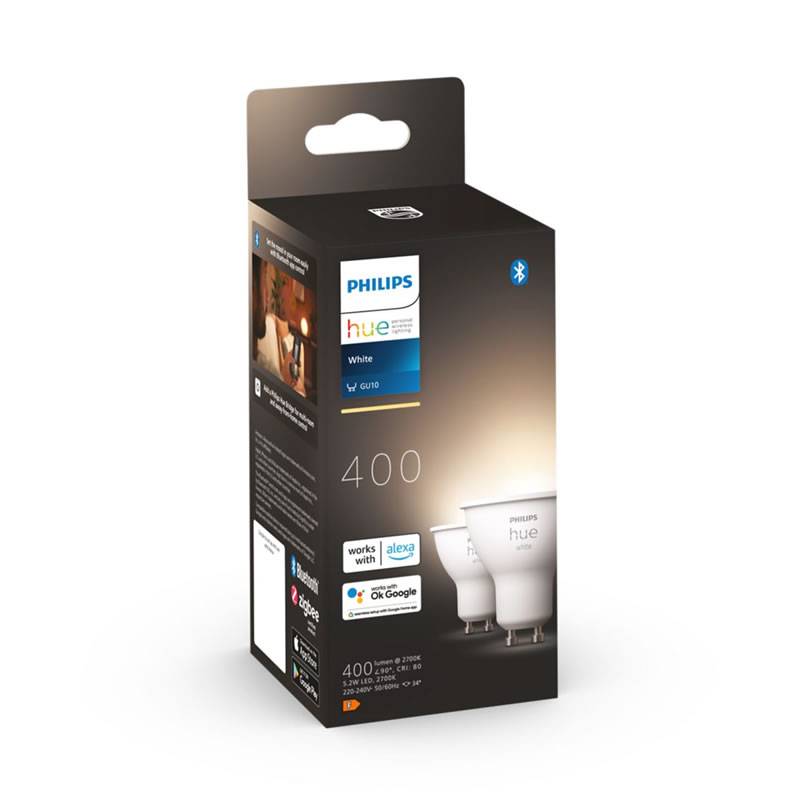 PHILLIPS HUE - Pack de 2 bombillas Inteligentes LED (6,5 W)