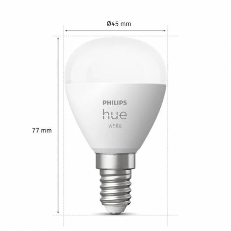 Bombilla inteligente Hue LED Esferica E14 5.7w 2700k - Philips