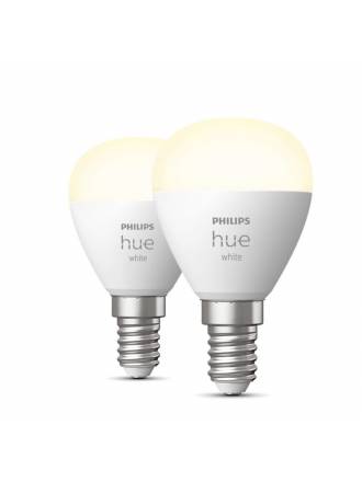 Pack 2 Bombillas inteligentes Hue LED Esférica E14 5.7w 2700k - Philips