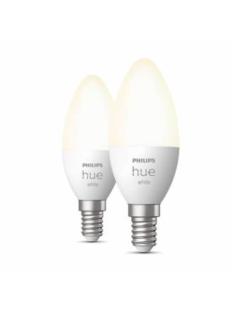 Pack 2 Bombillas inteligentes Hue LED Vela E14 5.5w 2700k - Philips