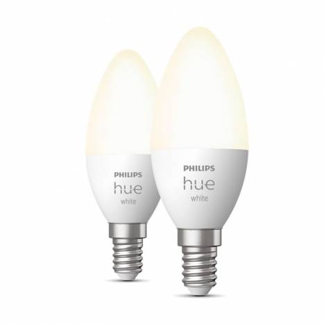 PHILIPS Pack 2 Hue Smart bulb LED Candle E14 5.5w 2700k