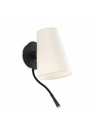 FARO Lupe wall lamp E27 + LED 1w