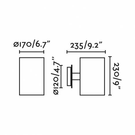 Aplique de pared Guadalupe E27 - Faro