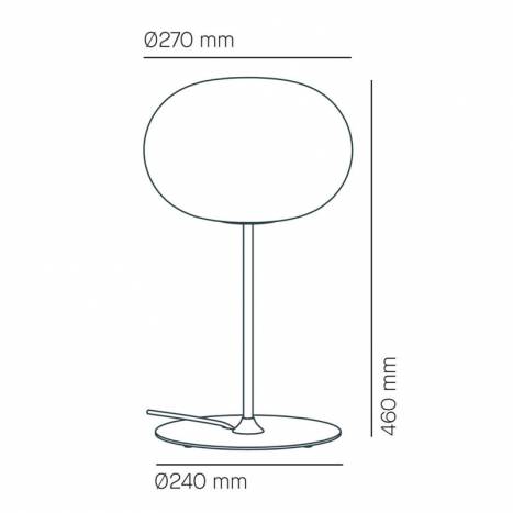MILAN Span E27 table lamp glass