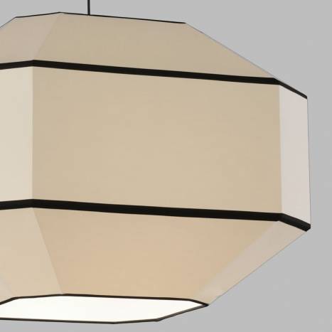 Lámpara colgante Bauhaus E27 tela - ACB
