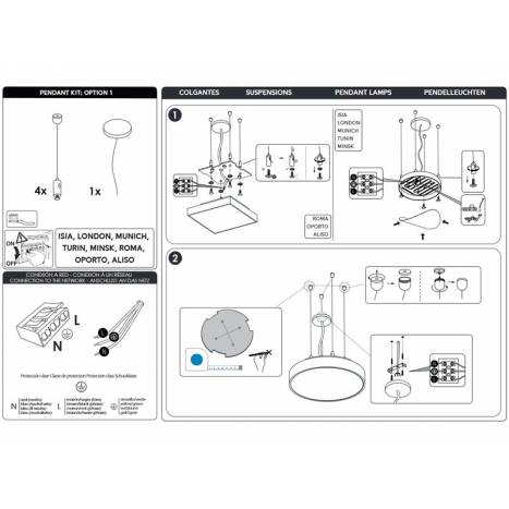 Kit colgante 1,5M negro - ACB