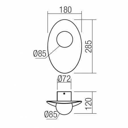 Aplique de pared Cody LED 11w - Redo