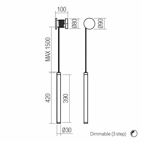 REDO Swing LED CCT dimmable wall light