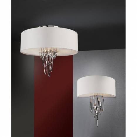 SCHULLER Domo ceiling lamp 4 lights white