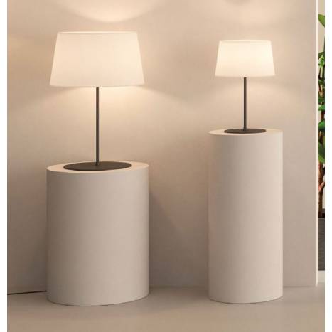 Pantalla tela Conica Ø27cm blanco - ACB