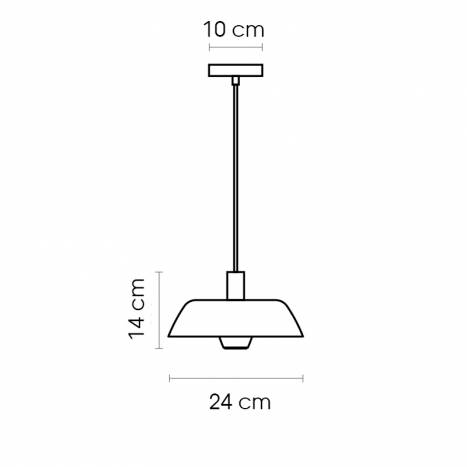 Lámpara colgante Sarria 1L E14 - Luxcambra