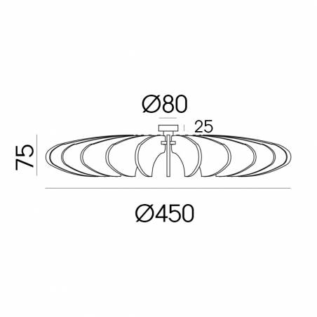 Aplique de pared Rosa del desierto E27 - ACB