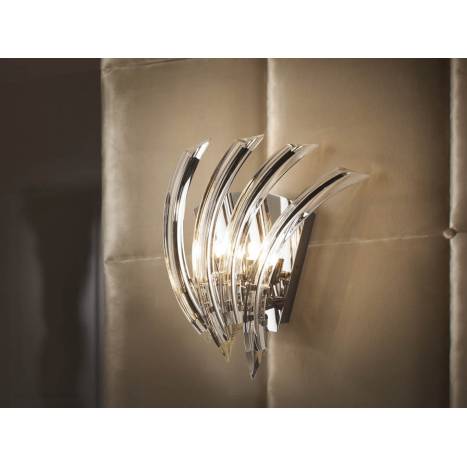 Aplique de pared Eloise 2 luces cristal Schuller