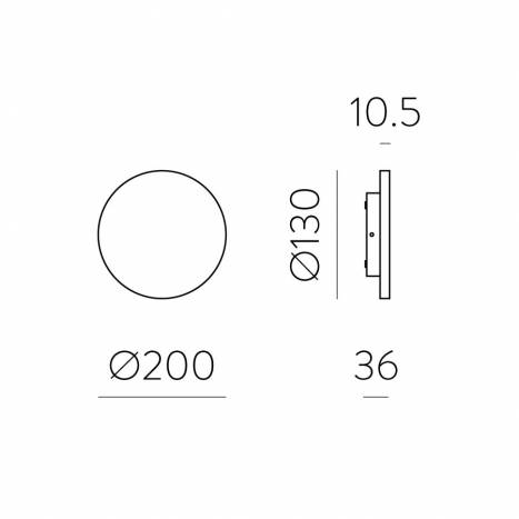 Aplique de pared Combo LED CCT IP65 - ACB