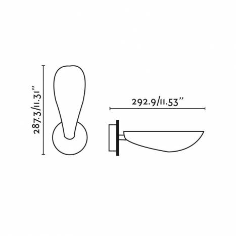 Aplique de pared Liggera G9 - Faro