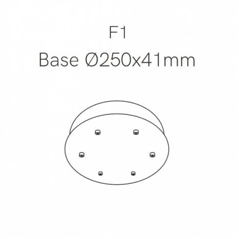 Front base Space Ø25cm - Beneito Faure