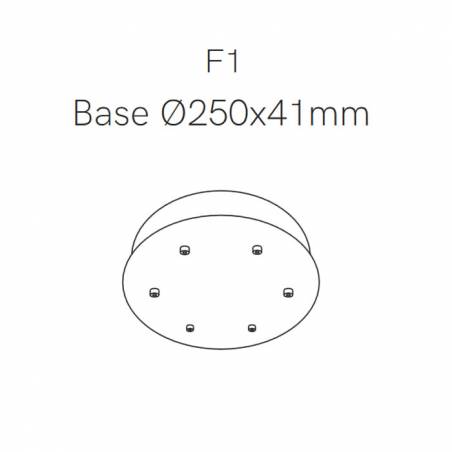Front base Space Ø25cm - Beneito Faure