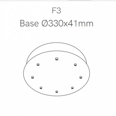Front base Space Ø33cm - Beneito Faure