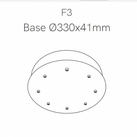 Front base Space Ø33cm - Beneito Faure