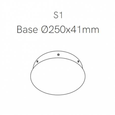 Side base Space Ø25cm - Beneito Faure