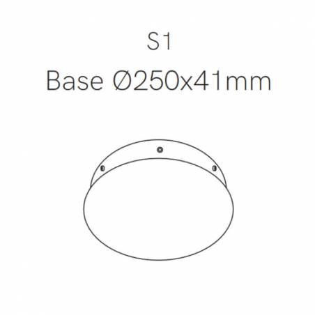 Side base Space Ø25cm - Beneito Faure