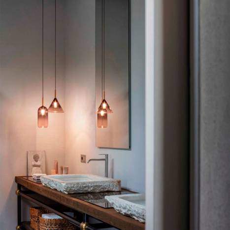 Lámpara colgante Empire G9 vidrio - Ideal Lux