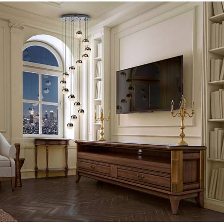 SCHULLER Sphere ceiling lamp 14L LED Ø10 chrome