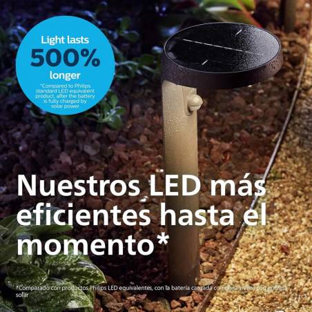 PHILIPS Tyla Solar IP44 bollard light + sensor