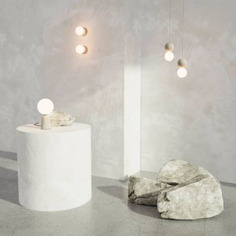 SULION Creta LED 1L G9 concrete pendant lamp