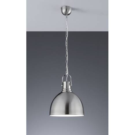 Lampara colgante 3005 1 luz metal niquel de Trio