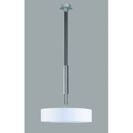 Trio Texti pendant lamp 3L white shade