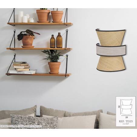 Aplique de pared Diabolo 2L E27 - Marinisa