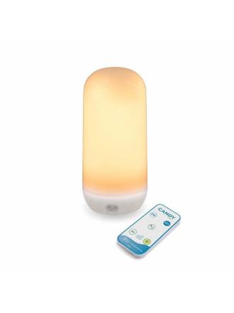 Bombilla portátil Candy LED efecto llama/fijo recargable - Newgarden