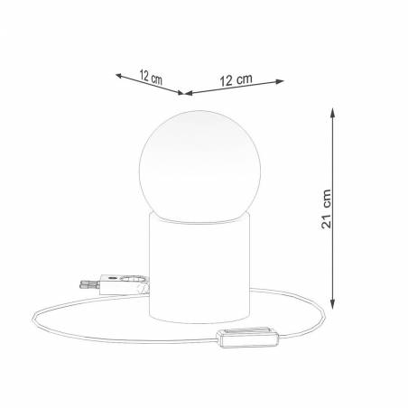 Lámpara de mesa Boomo G9 madera - Sollux