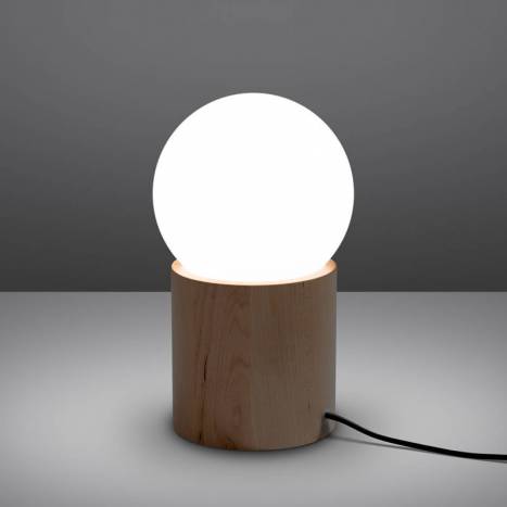 Lámpara de mesa Boomo G9 madera - Sollux