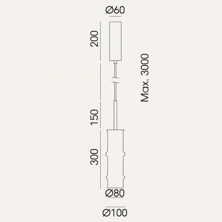 AROMAS Canna LED 9w dimmable pendant lamp