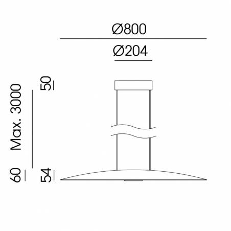 AROMAS Bigcoss LED 40w pendant lamp