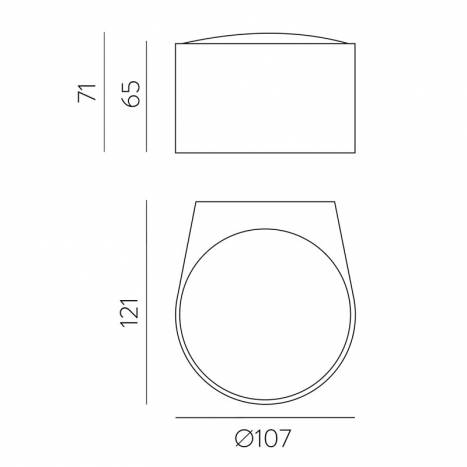 Aplique de pared Ania IP65 LED - ACB