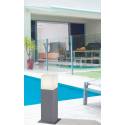 Trio Hudson outdoor bollard LED 30cm grey