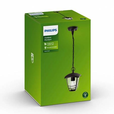 PHILIPS Creek E27 IP44 LED pendant light