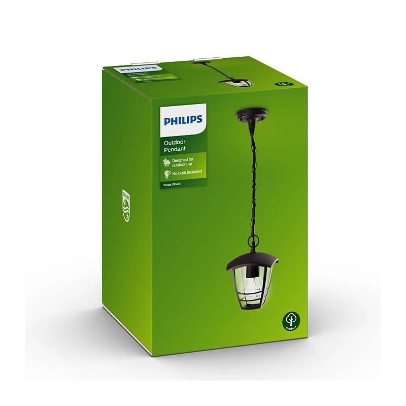 PHILIPS Creek E27 IP44 LED pendant light