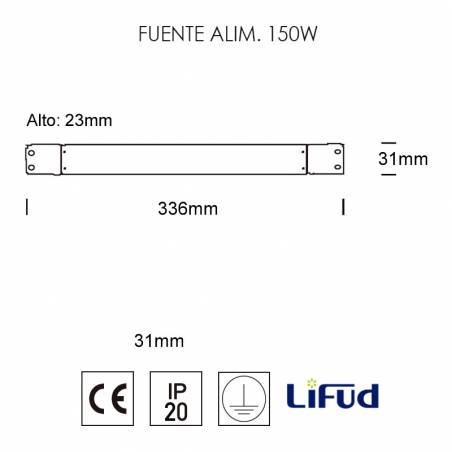 LIFUD LF-GHY150H24 Power supply 150w 24v On-Off