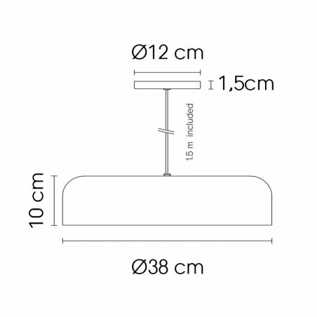 Lámpara colgante Rea LED GX53 - Robin