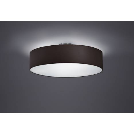 Trio Texti ceiling lamp 3L black shade