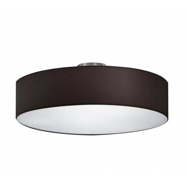 Trio Texti ceiling lamp 3L black shade