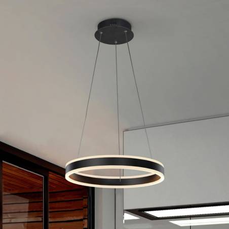 Lámpara colgante Helia LED negro - Schuller