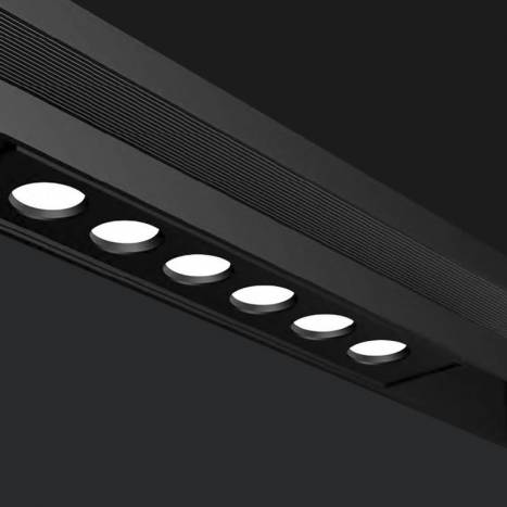 Foco carril Magneto lineal 48V LED magnético - Mantra
